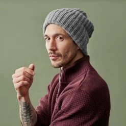 Fawler Bonnet Gris à Grosses Mailles Fee Montagna 11 Fawler Bonnet Gris à Grosses Mailles Fee Montagna -Chapeau Fawler en ligne chunkygray 31