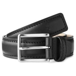 Fawler Ceinture En Cuir Noir Faron