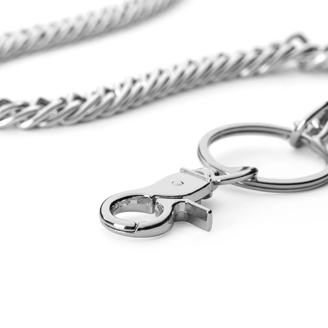 Warren Asher Chaîne De Portefeuille Argentée à 3 Anneaux 3 Warren Asher Chaîne De Portefeuille Argentée à 3 Anneaux – Image 3