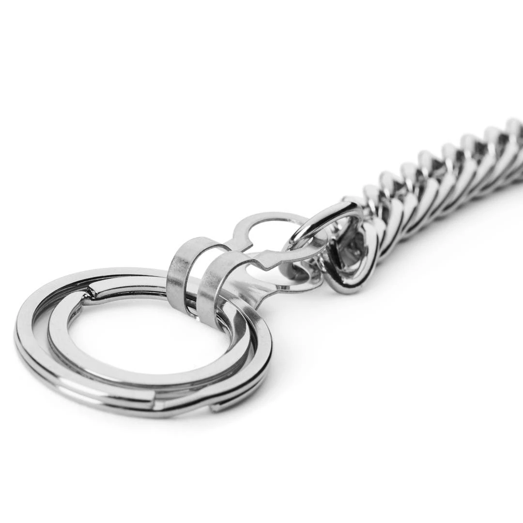 Warren Asher Chaîne De Portefeuille Argentée à 3 Anneaux 4 Warren Asher Chaîne De Portefeuille Argentée à 3 Anneaux – Image 4