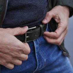 Fawler Ceinture En Cuir Noir Franz -Chapeau Fawler en ligne ghhlvgvlggj