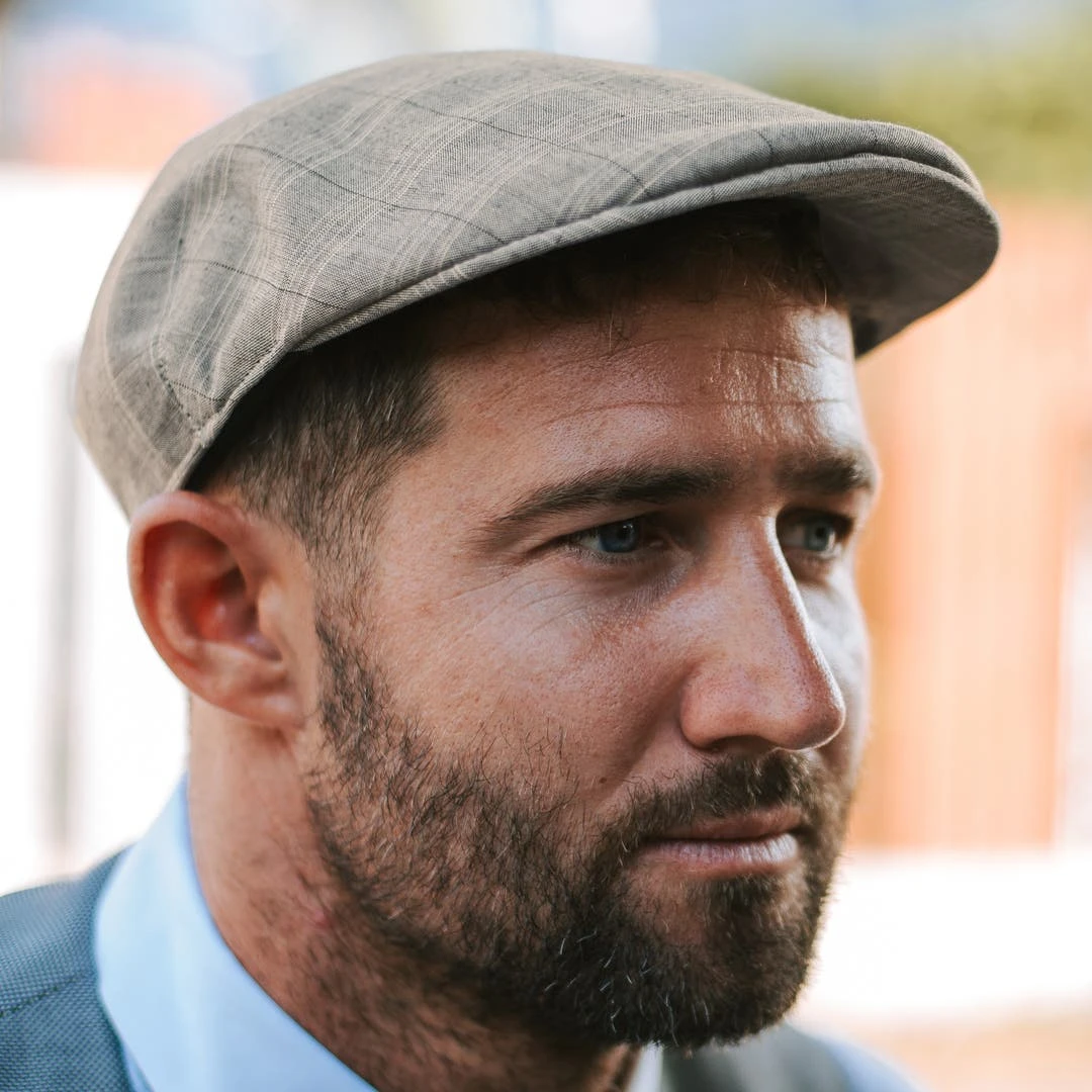 Fawler Casquette Plate Tirreno à Motif écossais Gris 6 Fawler Casquette Plate Tirreno à Motif écossais Gris – Image 6