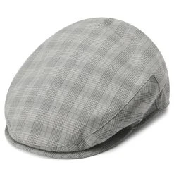 Chapeau Fawler en ligne 20 Fawler Casquette Béret Grise à Carreaux Mateo Moda