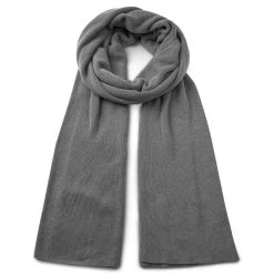 Sidegren Hiems | Écharpe Grise En Coton Recyclé