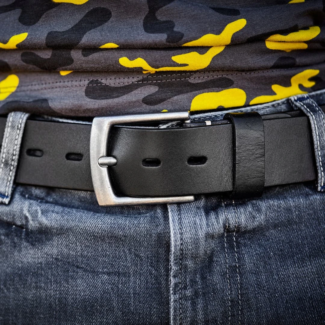 Salt & Hide Ceinture En Cuir Noir Réglisse 4 Salt & Hide Ceinture En Cuir Noir Réglisse – Image 4