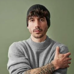 Fawler Bonnet Kaleb Kane En Laine Mérinos Noire -Chapeau Fawler en ligne kaleb 8