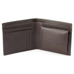 Lucleon Portefeuille Avec Porte-cartes En Cuir Noir Et Brun Foncé Anti-RFID Lincoln -Chapeau Fawler en ligne linblk4