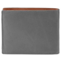 Lucleon Portefeuille En Cuir Gris Et Brun Tan Anti-RFID Lind -Chapeau Fawler en ligne lindgrey3