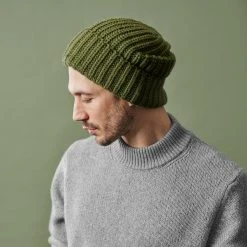 Fawler Bonnet Vert Olive à Grosses Mailles Fee Montagna -Chapeau Fawler en ligne olive 16