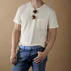 Collin Rowe Ceinture élastique Turquoise -Chapeau Fawler en ligne rel megashoot belts 10380 1 copy