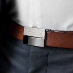 BSWK Ceinture En Cuir Marron à Boucle Massive -Chapeau Fawler en ligne rel megashoot belts 18249 3bm 1