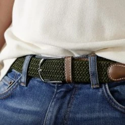 Collin Rowe Ceinture élastique Vert Armée -Chapeau Fawler en ligne rel megashoot belts 8037 2 copy1