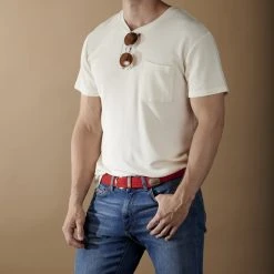 Collin Rowe Ceinture élastique Rouge -Chapeau Fawler en ligne rel megashoot belts 8038 1 copy