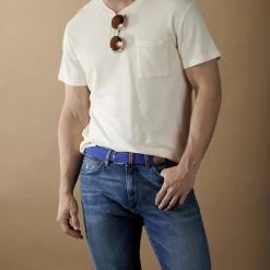 Collin Rowe Ceinture Bleue élastique -Chapeau Fawler en ligne rel megashoot belts 8039 1 copy