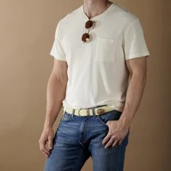 Collin Rowe Ceinture élastique Crème -Chapeau Fawler en ligne rel megashoot belts 8040 1 copy