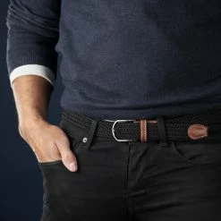 Collin Rowe Ceinture élastique Noire XL -Chapeau Fawler en ligne rel megashoot belts 8651 18109 2 black