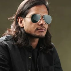 Paul Riley Lunettes Polarisantes Aviator Dorées à Verres Vert Foncé -Chapeau Fawler en ligne rst megashoot sunglas 13910 2 2