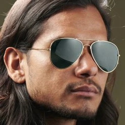 Paul Riley Lunettes Polarisantes Aviator Dorées à Verres Vert Foncé -Chapeau Fawler en ligne rst megashoot sunglas 13910 2 bm 2