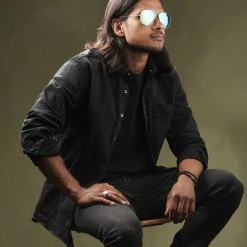 Paul Riley Lunettes Aviator Argentées Et Bleues Polarisées -Chapeau Fawler en ligne rst megashoot sunglas 13911 1