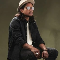 Paul Riley Lunettes De Soleil Noir De Noir "Le Dandy" -Chapeau Fawler en ligne rst megashoot sunglas 17147 1all