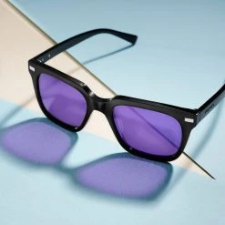 Waykins Lunettes De Soleil Noires Wolfgang Thea à Verres Polarisés Violets -Chapeau Fawler en ligne rst sc2021 ig sm 22879 1x1 13d 1