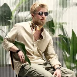 Arkai Occasus | Lunettes De Soleil à Verres Sombres Polarisés Et Double Pont Noir Et Transparent -Chapeau Fawler en ligne rst spring 23 arkai sunglasses darkandblue 1c 1