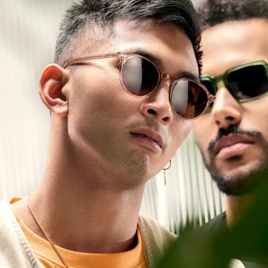 Otsu Occasus | Lunettes De Soleil Translucides De Style Vintage à Verres Ronds Polarisés 3 Otsu Occasus | Lunettes De Soleil Translucides De Style Vintage à Verres Ronds Polarisés – Image 3