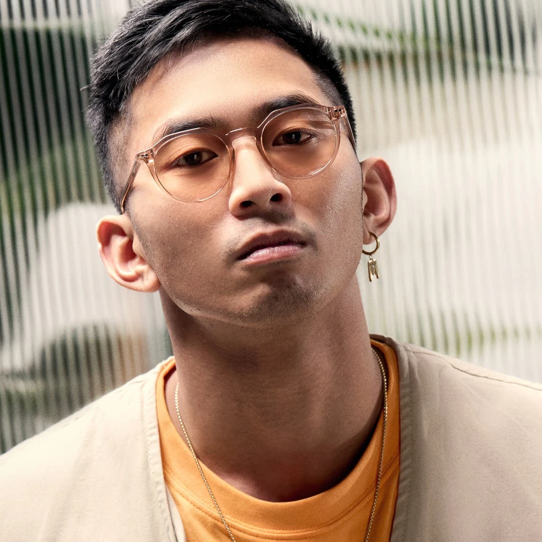 Otsu Occasus | Lunettes De Soleil Translucides Brun Clair Et De Style Vintage à Verres Ronds Polarisés 2 Otsu Occasus | Lunettes De Soleil Translucides Brun Clair Et De Style Vintage à Verres Ronds Polarisés – Image 2