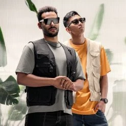 Otsu Occasus | Lunettes De Soleil Carrées Rétro à Verres Noirs Polarisés -Chapeau Fawler en ligne rst spring 23 otsu sunglasses square blackblack 1b