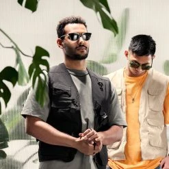 Arkai Occasus | Lunettes De Soleil Rétro Bicolores à Verres Noirs Polarisés -Chapeau Fawler en ligne rst spring 23 sz sunglasses square greyblack 1c