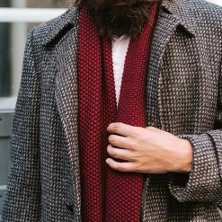 Fawler Écharpe Rouge Bordeaux Fabien Urban -Chapeau Fawler en ligne scarf 5