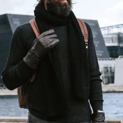 Fawler Écharpe Noire Fabien Urban -Chapeau Fawler en ligne scarf 8