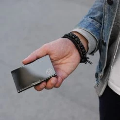 Lucleon Porte-cartes En Acier Noir -Chapeau Fawler en ligne sdkfjnskjf35352352