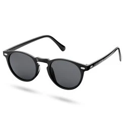 Sidegren Lunettes De Soleil Rétro Noires à Verres Ronds Polarisés -Chapeau Fawler en ligne sg37 1