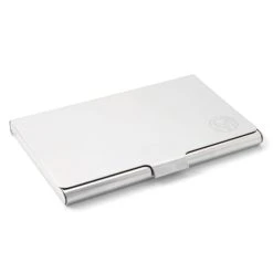 Lucleon Porte-cartes En Acier Argenté