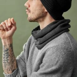 Fawler Écharpe Tube Grise Frang Montagna -Chapeau Fawler en ligne sivineki