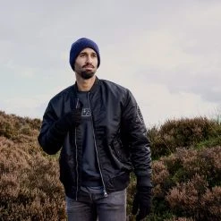 Fawler Hiems | Bonnet Bleu Marine à Revers En Laine Recyclée -Chapeau Fawler en ligne ste hiems scarves hats and gloves collection 26410 26436 bj rn 1x1 2