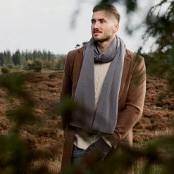 Sidegren Hiems | Écharpe Grise En Coton Recyclé -Chapeau Fawler en ligne ste hiems scarves hats and gloves collection 26414 rinalds 1x1 2