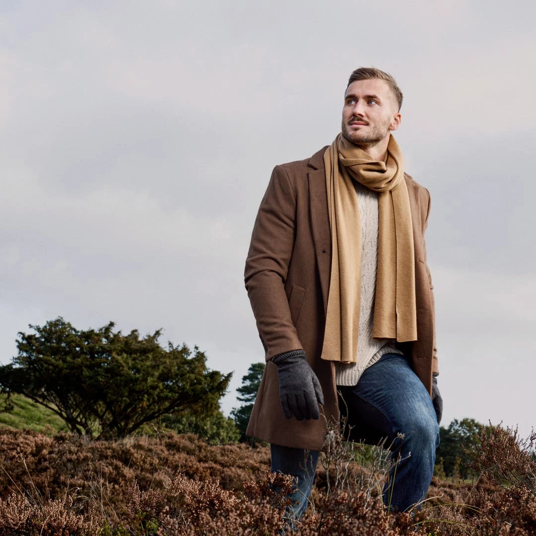 Sidegren Hiems | Écharpe Couleur Sable En Coton Recyclé 4 Sidegren Hiems | Écharpe Couleur Sable En Coton Recyclé – Image 4