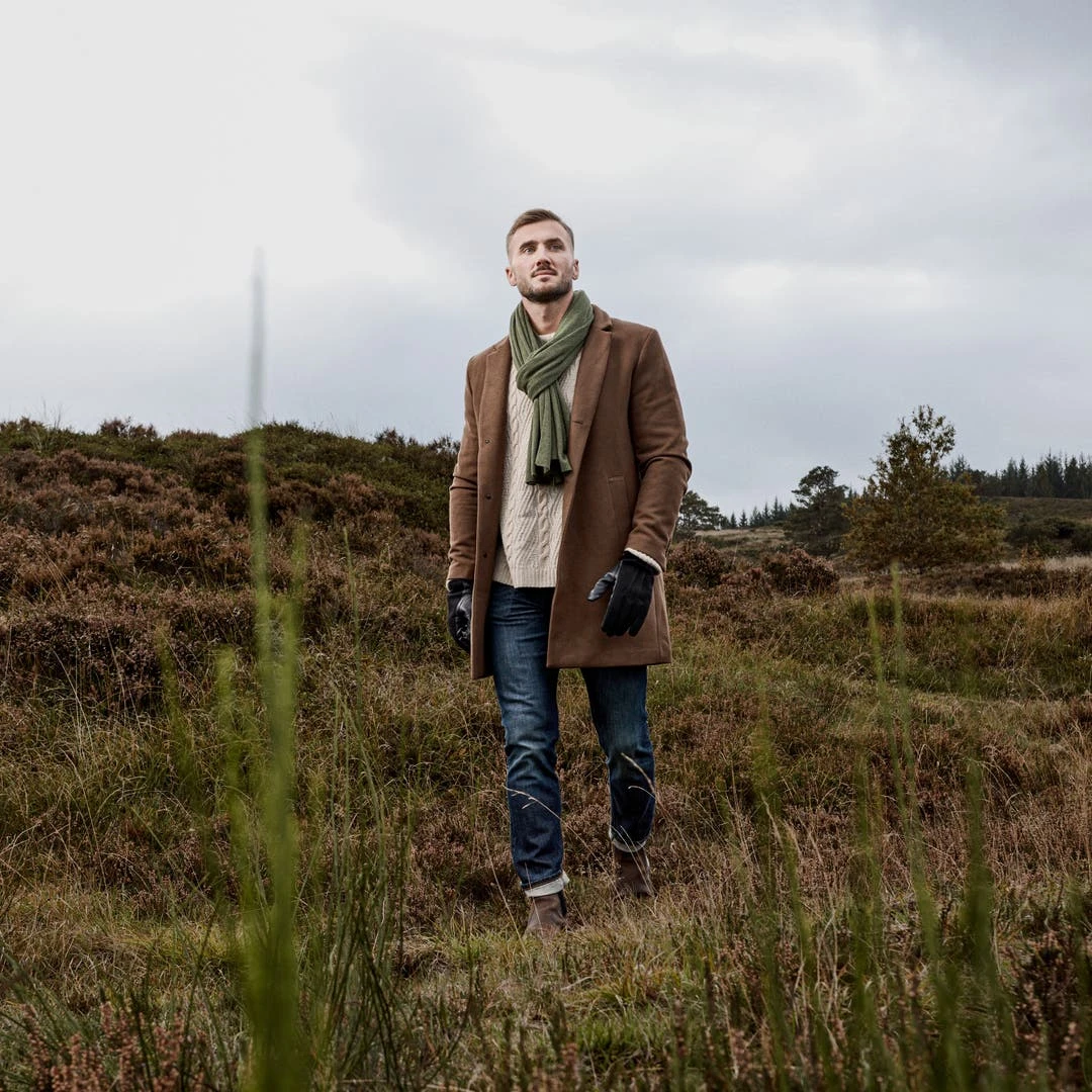 Sidegren Hiems | Écharpe Verte En Coton Recyclé 4 Sidegren Hiems | Écharpe Verte En Coton Recyclé – Image 4