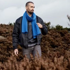 Seizmont Hiems | Écharpe Bleue En Laine Mélangée -Chapeau Fawler en ligne ste hiems scarves hats and gloves collection 26422 bj rn 1x1 1