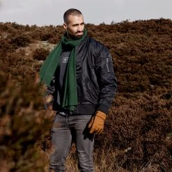 Seizmont Hiems | Écharpe Verte En Laine Mélangée -Chapeau Fawler en ligne ste hiems scarves hats and gloves collection 26423 26431 bj rn 1x1 2