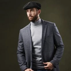 Fawler Casquette Gavroche Fido Spicchi En Velours Noir -Chapeau Fawler en ligne ste megashoot hats 17224 23