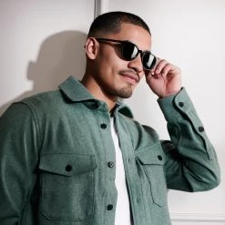 Waykins Lunettes De Soleil Noires Warrick Thea à Verres Polarisés Vert -Chapeau Fawler en ligne ste megashoot sunglasses 18 22866