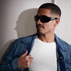 Moody Mason Lunettes De Soleil Polarisées Mick Noires Et Grises - Catégorie 3.5 -Chapeau Fawler en ligne ste megashoot sunglasses 39 22808