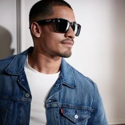 Moody Mason Lunettes De Soleil Polarisées Noires à Verres Gris Fumée Maurice -Chapeau Fawler en ligne ste megashoot sunglasses 41 22810