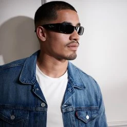 Moody Mason Lunettes De Soleil Polarisées Noires Et Grises Moses - Catégorie 3,5 -Chapeau Fawler en ligne ste megashoot sunglasses 46 22806