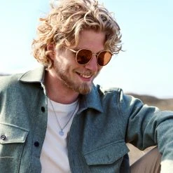 Waykins Lunettes De Soleil Dorées Willem Thea à Verres Bruns -Chapeau Fawler en ligne ste megashoot2 sunglasses 13 22883