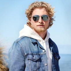 Waykins Lunettes De Soleil Aviateur Argentées Wells Thea à Verres Gris -Chapeau Fawler en ligne ste megashoot2 sunglasses 18 22889