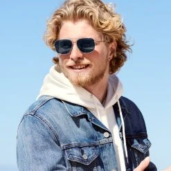 Waykins Lunettes De Soleil Argentées Wolcott Thea à Verres Gris -Chapeau Fawler en ligne ste megashoot2 sunglasses 20 22896